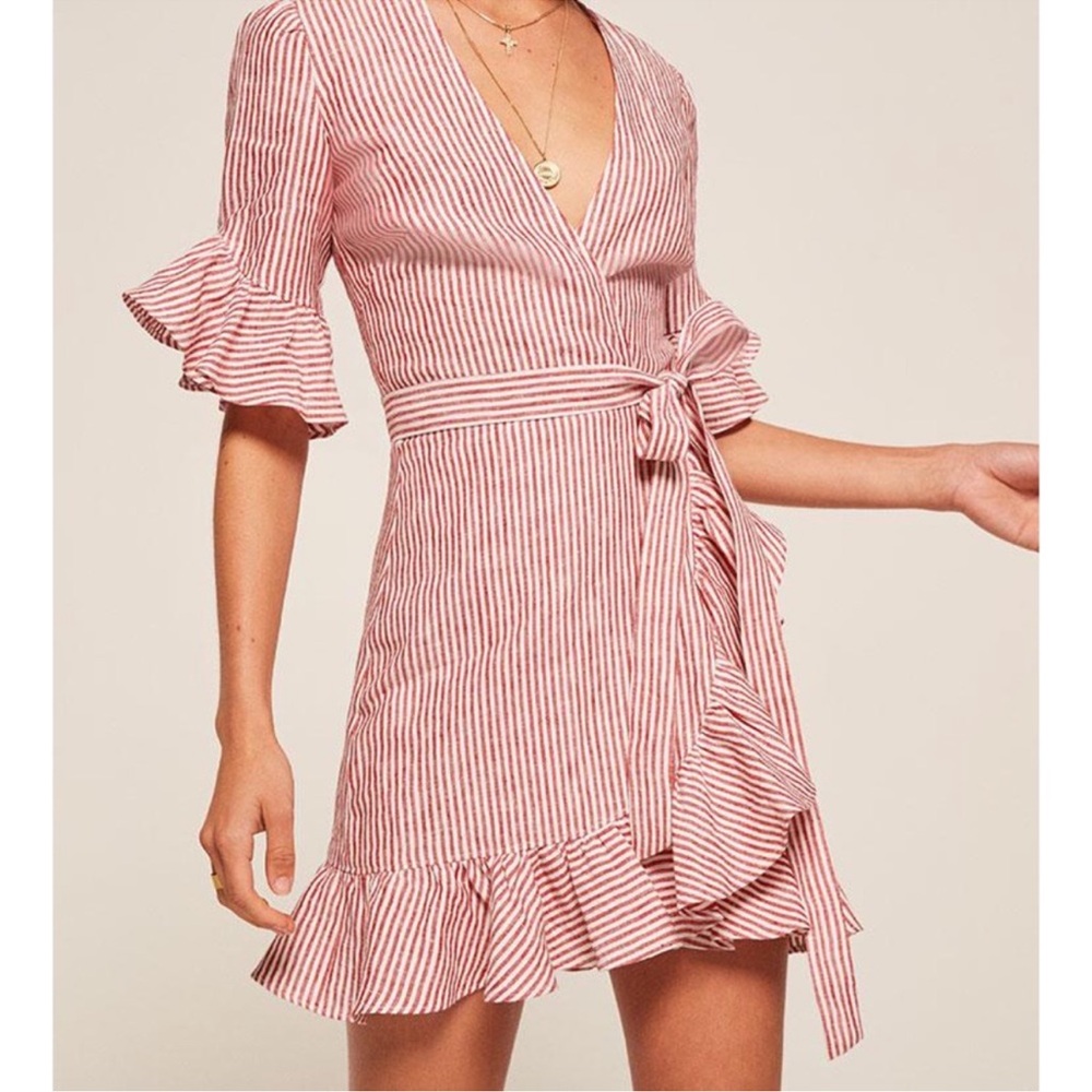 Reformation Kelsey Dress in July Stripe New